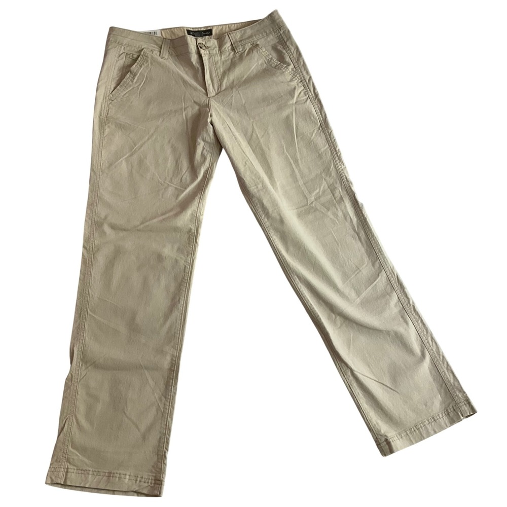 Eddie Bauer Women's Khaki Straight-Leg Trousers